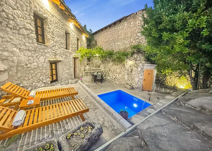 Villa Historic Pocitelj With Pool And Incredible Views On The River And Landmarks